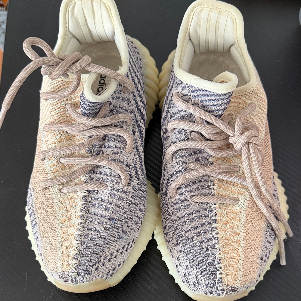 Yeezy addidas Multicolor Knit Sneakers - Cream, Tan, Gray